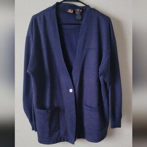 Vintage USA Olympics JCPenney  Men's Cardigan Sweater Size Medium .